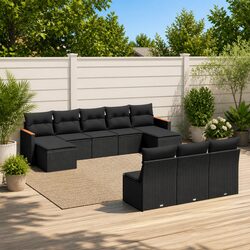 Functional 10-Piece Sofa Set for Your Garden and Patio