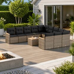 Ideal 12-Piece Sofa Set for Your Outdoor Needs