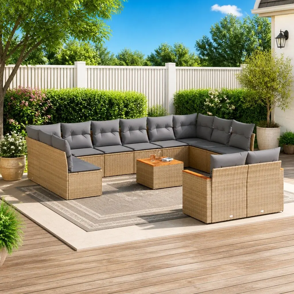 13-Piece Garden Sofa Set for Outdoor Use