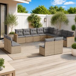 Practical 13-Piece Outdoor Sofa Set for Everyday Use