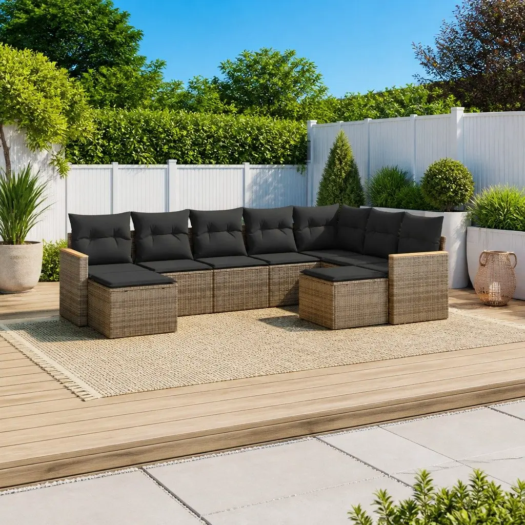 9 Piece Sofa Set for Outdoor Relaxation