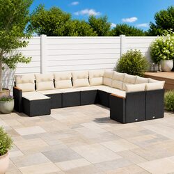 Practical 11-Piece Rattan Sofa Set for Any Outdoor Space