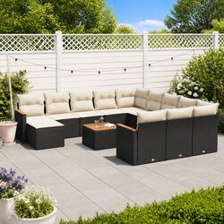 Ideal for Patios: 13-Piece Modular Garden Sofa Set