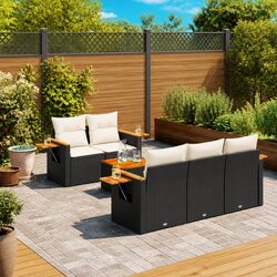 Practical 6-Piece Garden Sofa Set for Various Outdoor Use