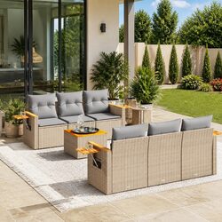 Perfect 7 Piece Sofa Set for Patios and Gardens
