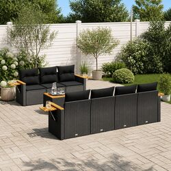 Practical 8 Piece Garden Sofa Set for Outdoor Use