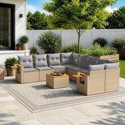 Practical 9-Piece Sofa Set for Your Garden or Patio