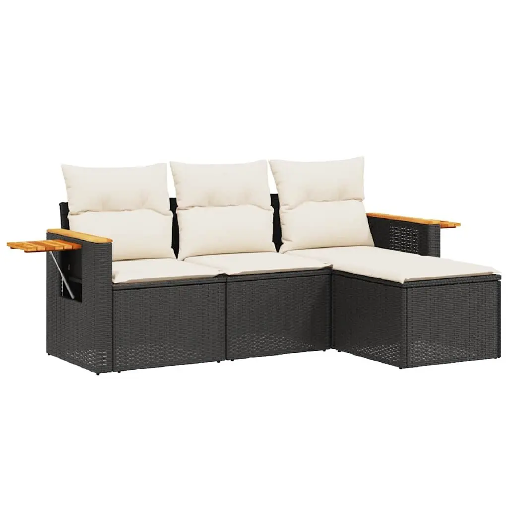 Garden Sofa Set with Foldable Table for Patio Use