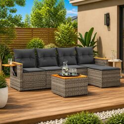 Practical 6-Piece Garden Sofa Set for Outdoor Use