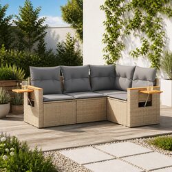 Perfect for Outdoor Gatherings: 4-Piece Garden Sofa Set