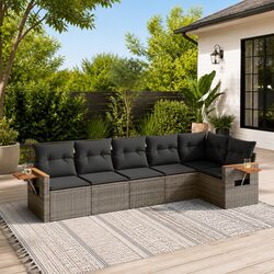 Practical 6-Piece Garden Sofa Set for Outdoor Relaxation