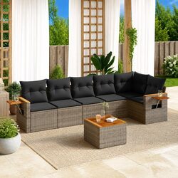 Versatile 7 Piece Sofa Set for Garden & Patio Use