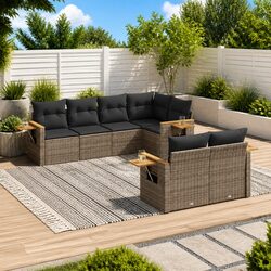 Practical 7-Piece Garden Sofa Set for Outdoor Spaces