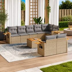 Practical 9 Piece Sofa Set Perfect for Your Patio