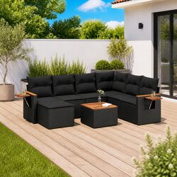 Functional 8 Piece Sofa Set Ideal for Outdoor Living