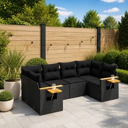 Practical 6-Piece Garden Sofa Set for Outdoor Comfort