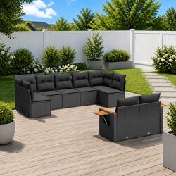 Practical 9-Piece Garden Sofa Set for Outdoor Living