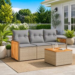 Practical 4 Piece Sofa Set for Your Outdoor Area