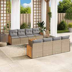 Practical 9 Piece Outdoor Sofa Set for Any Patio or Terrace