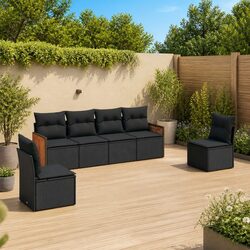 Practical 6 Piece Garden Sofa Set for Everyday Use