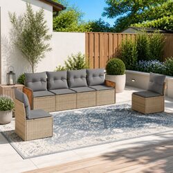 Ideal 6 Piece Sofa Set for Your Outdoor Gatherings