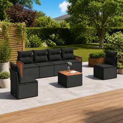 Practical 7 Piece Sofa Set for Outdoor Entertaining