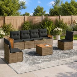 7 Piece Modular Garden Sofa Set for Your Outdoor Needs