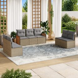 Versatile 7 Piece Outdoor Sofa Set for Your Backyard