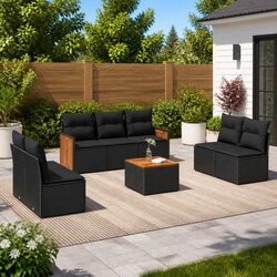 Versatile 8 Piece Garden Sofa Set for Any Outdoor Space