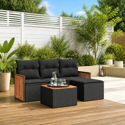 Practical 5-Piece Garden Sofa Set for Any Outdoor Space