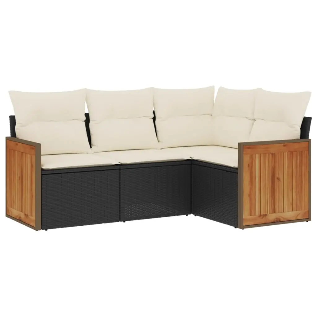 4 Piece Garden Sofa for Relaxing Outdoors