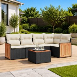 Practical 6-Piece Outdoor Sofa Set for Relaxation