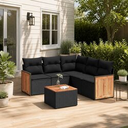 Practical 6-Piece Garden Sofa Set for Outdoor Relaxation