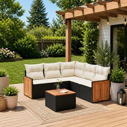 Ideal 6-Piece Garden Sofa Set for Your Outdoor Living