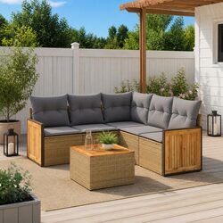 Versatile 6 Piece Garden Sofa Set for Any Outdoor Setting