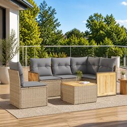 Practical 6 Piece Outdoor Sofa Set for Your Patio
