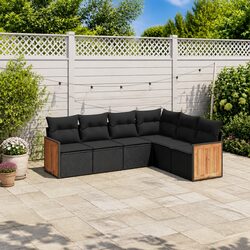 Ideal 6 Piece Outdoor Sofa Set for Family Gatherings