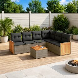 Practical 7 Piece Outdoor Sofa Set for Any Space