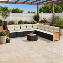 Perfect Fit: 10 Piece Sofa Set for Outdoor Use