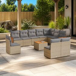 Practical 11-Piece Garden Sofa Set for Outdoor Enjoyment