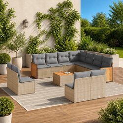 12-Piece Sofa Set for Outdoor Spaces