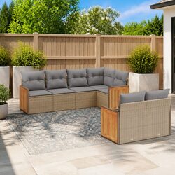 Versatile 7-Piece Modular Sofa Set for Your Garden