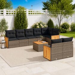 Versatile 9-Piece Garden Sofa Set for Any Outdoor Area
