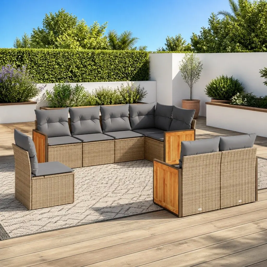 8 Piece Modular Sofa Set for Various Outdoor Settings