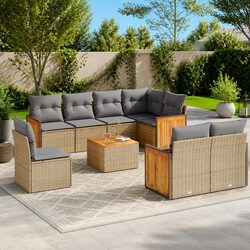 Practical 9-Piece Garden Sofa Set for Your Outdoor Needs