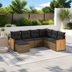 7 Piece Garden Sofa Set Ideal for Outdoor Gatherings