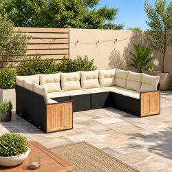 Versatile 9-Piece Garden Sofa Set for Outdoor Spaces