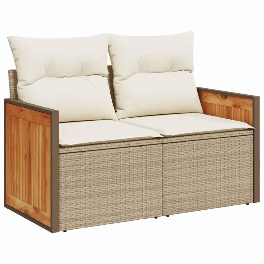 9 Piece Garden Sofa Set Outdoor Patio Furniture with Cushions Grey Rattan