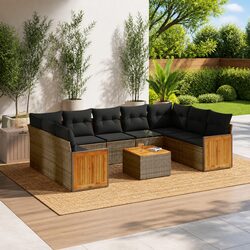 Practical 10-Piece Sofa Set for Outdoor Gatherings
