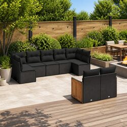 Versatile 9-Piece Garden Sofa Set for Your Patio